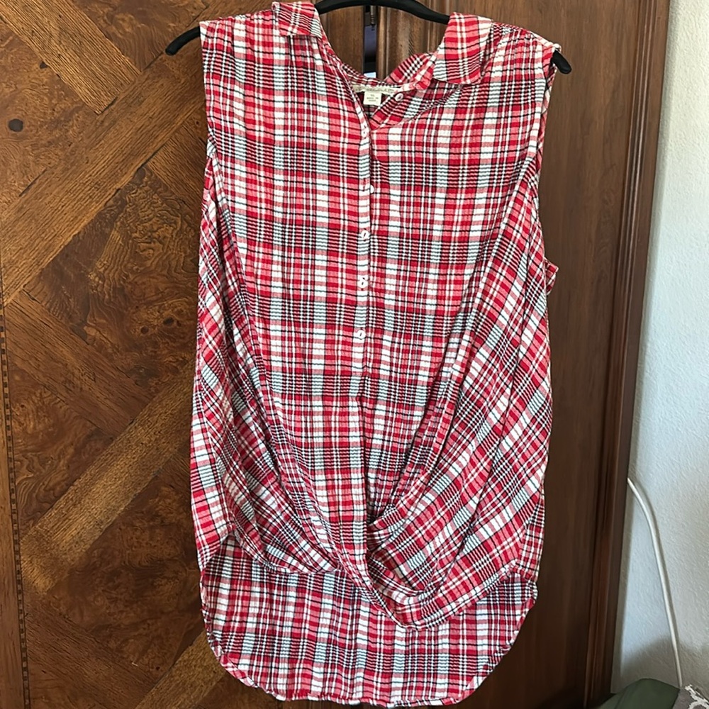 Plaid tank top